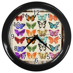 Butterfly 1126264 1920 Wall Clock (black) by vintage2030