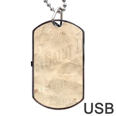 Paris 1118815 1280 Dog Tag Usb Flash (one Side) by vintage2030