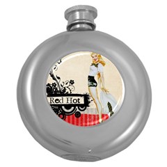 Retro 1112777 1920 Round Hip Flask (5 Oz) by vintage2030