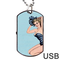 Retro 1107640 1920 Dog Tag Usb Flash (one Side) by vintage2030