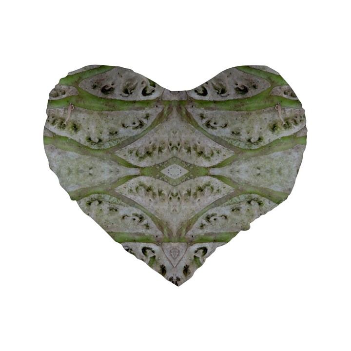 Broccoli Tree Green Standard 16  Premium Flano Heart Shape Cushions