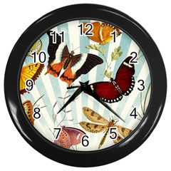 Butterfly 1064147 1920 Wall Clock (black) by vintage2030