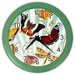 Butterfly 1064147 1920 Color Wall Clock by vintage2030