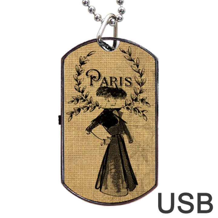 Vintage 1060201 1920 Dog Tag USB Flash (Two Sides)