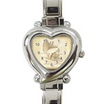 Vintage 979490 1280 Heart Italian Charm Watch Front