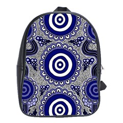 Aboriginal Art - Gathering School Bag (xl) by hogartharts