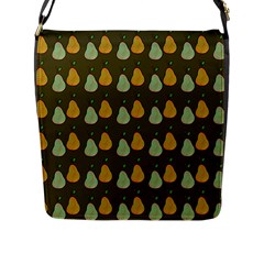 Pears Brown Flap Closure Messenger Bag (l) by snowwhitegirl