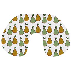 Pears White Travel Neck Pillows by snowwhitegirl