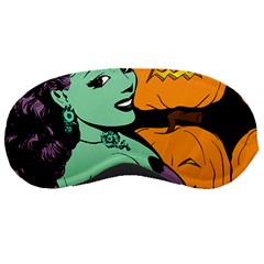 Zombie Retro Girl Black Sleeping Masks by snowwhitegirl