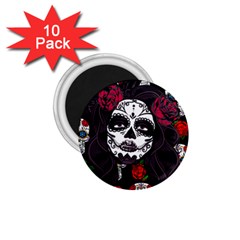 Mexican Skull Lady 1 75  Magnets (10 Pack)  by snowwhitegirl