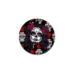 Mexican Skull Lady Golf Ball Marker (10 Pack) by snowwhitegirl