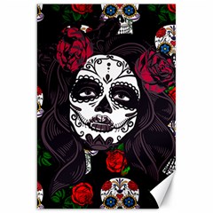 Mexican Skull Lady Canvas 20  X 30  by snowwhitegirl