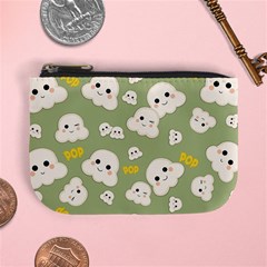 Cute Kawaii Popcorn Pattern Mini Coin Purse by Valentinaart