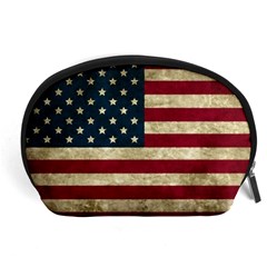 Vintage American Flag Accessory Pouch (large) by Valentinaart