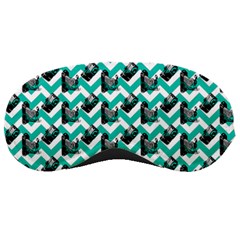 Vintage Camera Chevron Aqua Sleeping Masks by snowwhitegirl