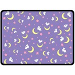 Rabbit of the Moon Double Sided Fleece Blanket (Large) 80 x60  Blanket Front