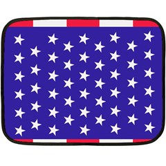 Day Independence July Background Double Sided Fleece Blanket (mini)  by Simbadda