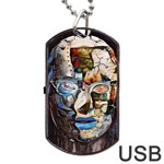 Robot Cyborg Cyberpunk Automation Dog Tag USB Flash (Two Sides) Front