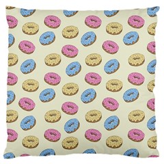 Donuts Pattern Large Cushion Case (one Side) by Valentinaart