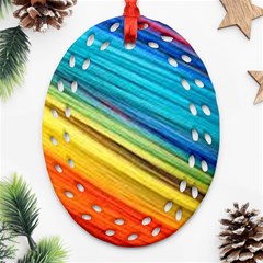 Rainbow Ornament (oval Filigree) by NSGLOBALDESIGNS2