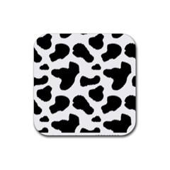 Cheetah Print Rubber Coaster (square)  by NSGLOBALDESIGNS2