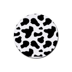 Cheetah Print Rubber Coaster (round)  by NSGLOBALDESIGNS2