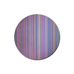 Broken Tv Screen Rubber Coaster (round)  by dressshop