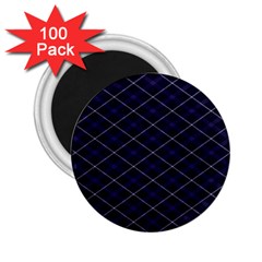 Blue Plaid  2 25  Magnets (100 Pack)  by dressshop