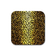 Leopard 1 Leopard A Rubber Coaster (square)  by dressshop