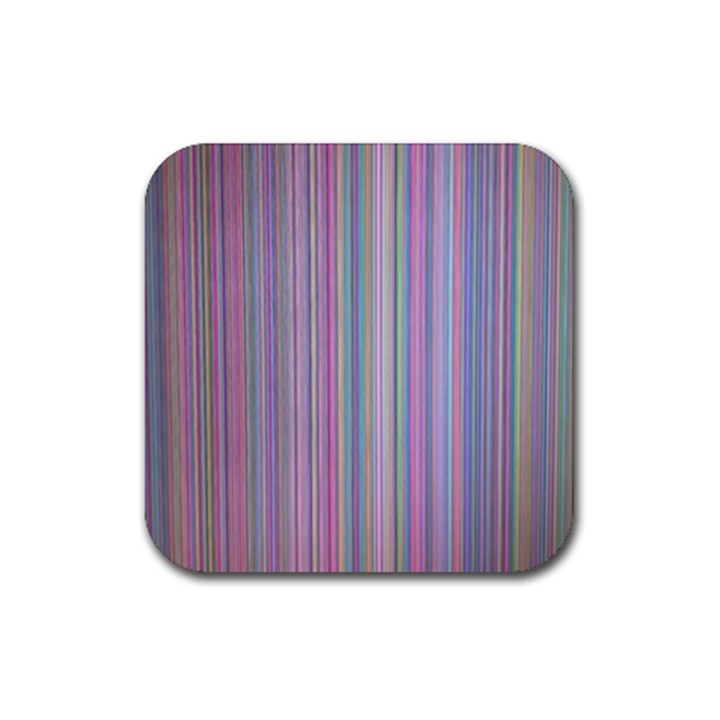 Broken TV Screen Rubber Coaster (Square) 