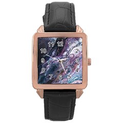 Planetary Rose Gold Leather Watch  by ArtByAng