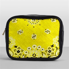 Grunge Yellow Bandana Mini Toiletries Bag (one Side) by dressshop