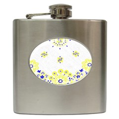 Faded Yellow Bandana Hip Flask (6 Oz) by dressshop