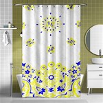 Faded Yellow Bandana Shower Curtain 48  x 72  (Small)  Curtain(48  X 72 ) - 42.18 x64.8  Curtain(48  X 72 )