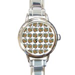 Tommyturt Round Italian Charm Watch Front