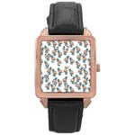 Flaming Gogo Rose Gold Leather Watch  Front