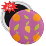 Seamlessly Pattern Fruits Fruit 3  Magnets (100 pack) Front