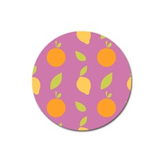 Seamlessly Pattern Fruits Fruit Magnet 3  (round) by Nexatart