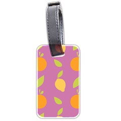 Seamlessly Pattern Fruits Fruit Luggage Tags (two Sides) by Nexatart