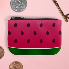 Watermelon Fruit Summer Red Fresh Mini Coin Purse by Nexatart