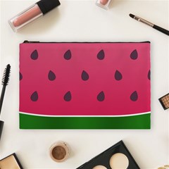 Watermelon Fruit Summer Red Fresh Cosmetic Bag (large) by Nexatart