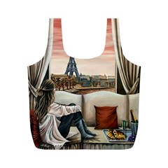 Parisian Dreams  Full Print Recycle Bag (m) by ArtByThree