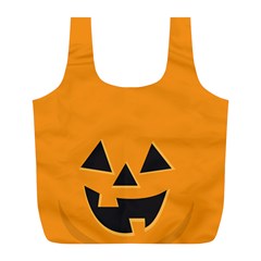 Pumpkinsmaller Full Print Recycle Bag (l) by PhotoThisxyz