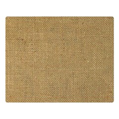 Burlap Coffee Sack Grunge Knit Look Double Sided Flano Blanket (large)  by dressshop