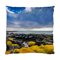 Iceland Nature Mountains Landscape Standard Cushion Case (two Sides) by Sapixe