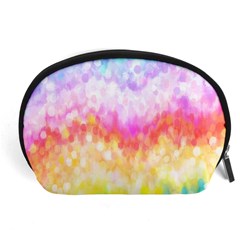 Rainbow Pontilism Background Accessory Pouch (large) by Sapixe