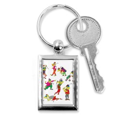 Golfers Athletes The Form Of Key Chains (rectangle)  by Sapixe