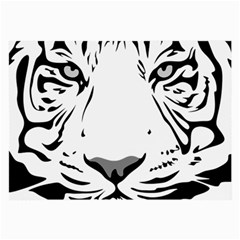 Tiger Black Ans White Large Glasses Cloth (2-side) by alllovelyideas