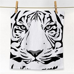 Tiger Black Ans White Face Towel by alllovelyideas