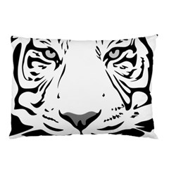 Tiger Black Ans White Pillow Case by alllovelyideas